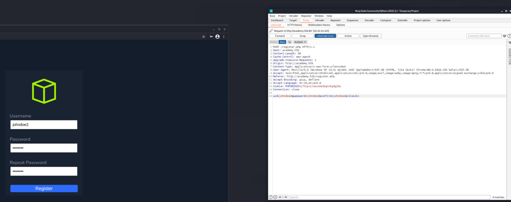2nd user registration