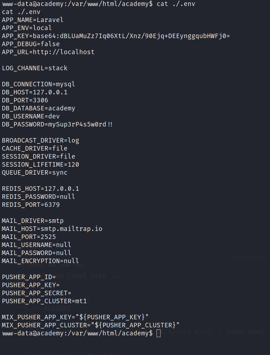 Production_MySQL_creds