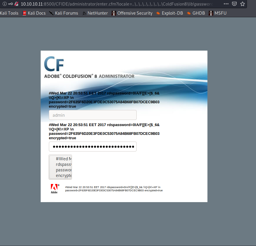 password.properties disclosure