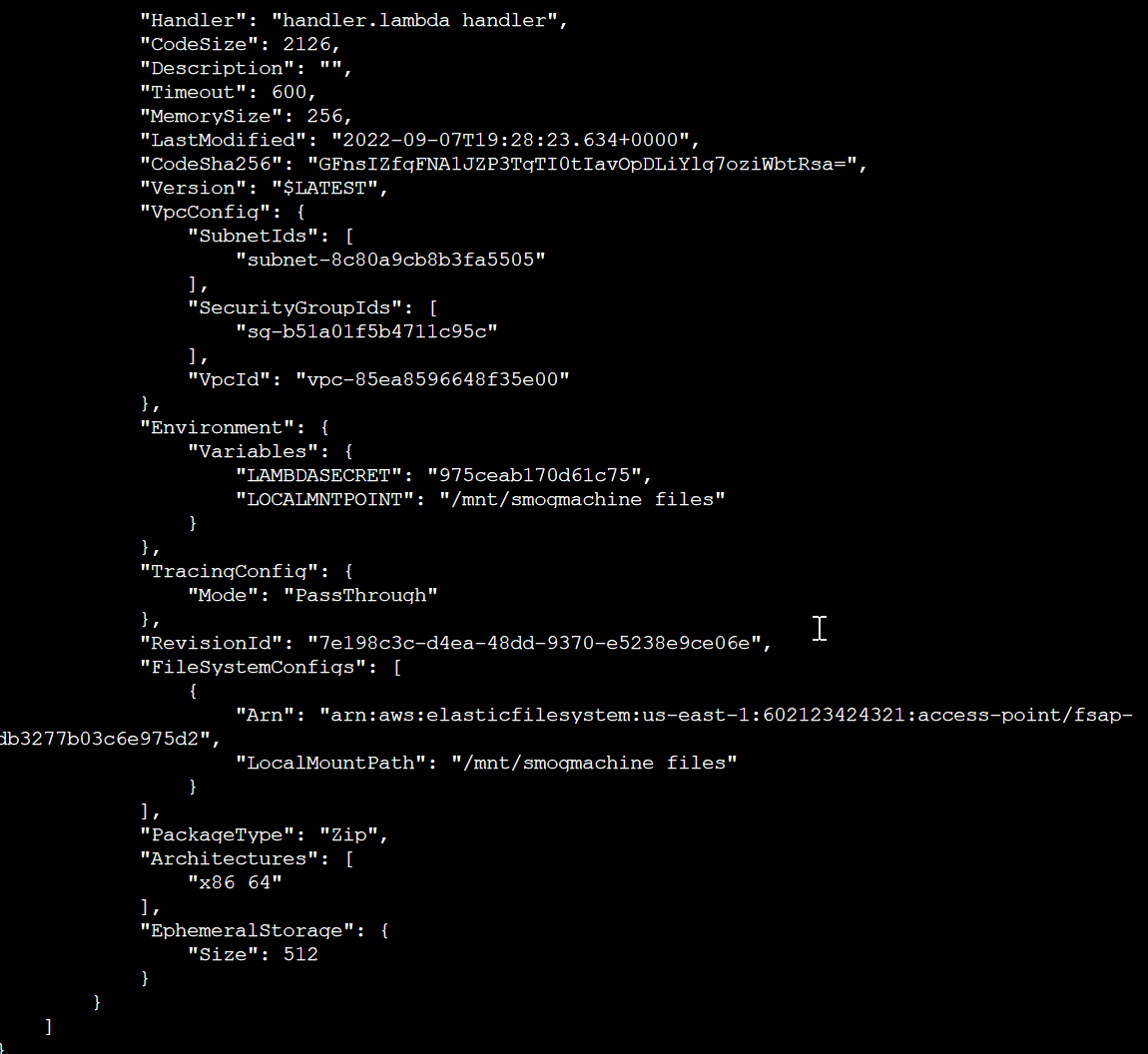 AWS List Lambda Functions
