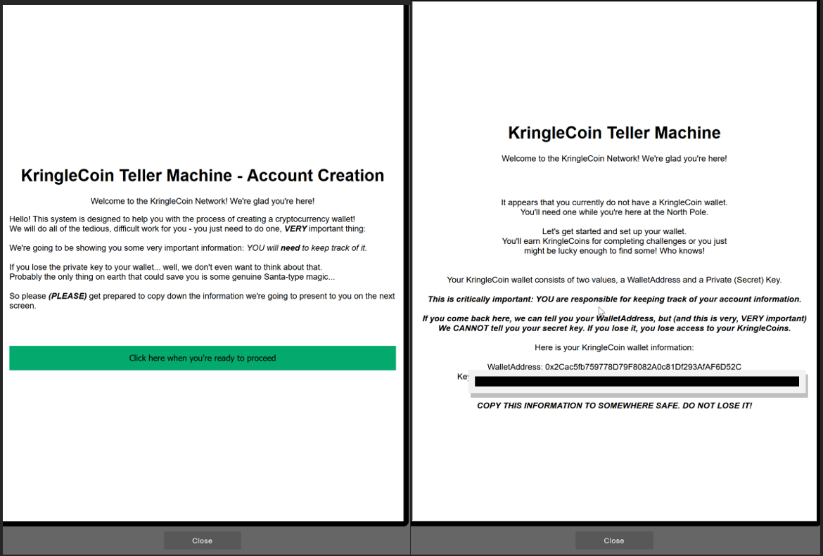 KringleCoin Teller Machine