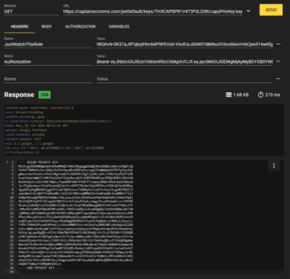 Captain's Private Key