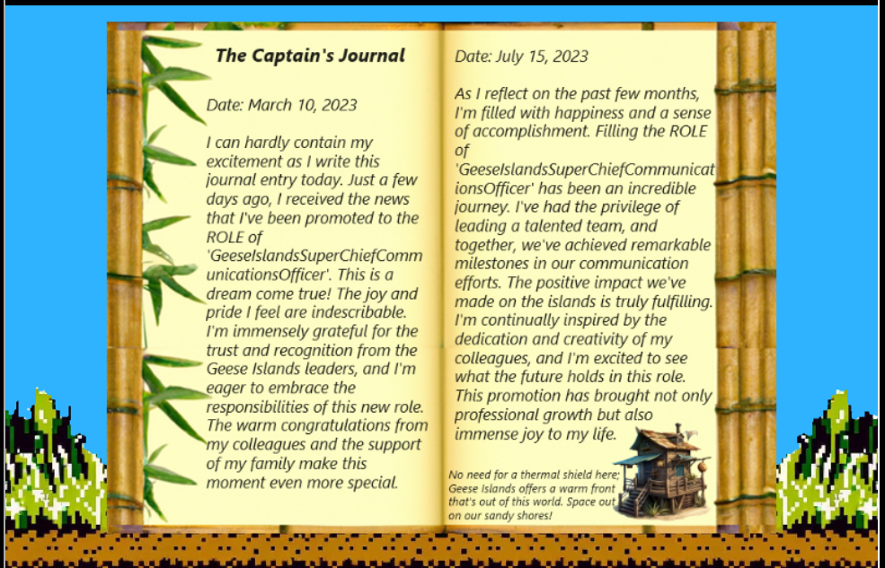 Captain's Journal