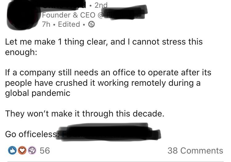 Office-less workforce chart